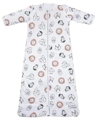 Meyco 515056 Winter Schlafsack 110 cm, Animal (Tiere), Weiß