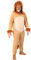 I LOVE FANCY DRESS Löwen-Kostüm für Erwachsene, brauner Löwen-Overall mit Schwanz und separater Kapuze, Weltbuchtag, Halloween, TV- und Filmfiguren, Größe S