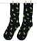 Roits Herren Lustige Avocado Schwarze Socken 41-46 - Bunte Witzige Socken, Odd Fun Socks Geschenke Accessoires