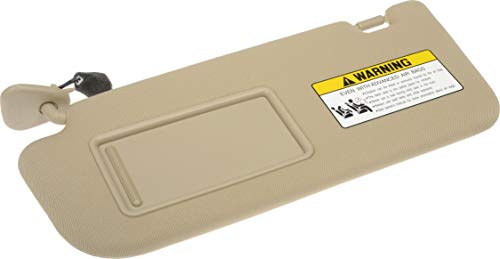 Dorman 74212 Beige Drivers Side Sun Visor Assembly for Select Hyundai Models
