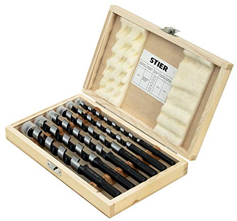 STIER Schlangenbohrer Tieflochbohrer Set 6-teilig 155/235 mm 10-20 mm Federstahl
