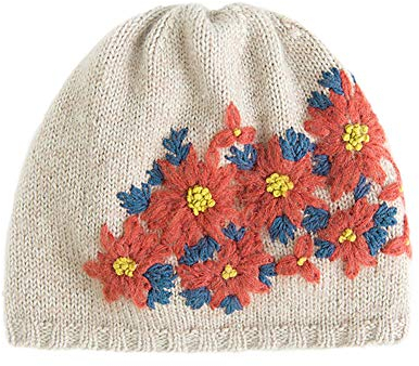 XXSC-ZC DIY-Stickerei-Blumen Hut Material-Paket, 100G Merinowolle Bälle und 60G Mohair Wolle Bälle für Häkeln, Stricken Kits,A