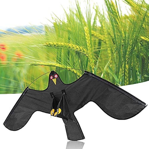 ZhiLianZhao Vogelschreck Habicht Als Vogelscheuche, Fliegender Vogelfalken, mit 120x66 cm Physisch, für Gartenhof Hofdekoration Im Freien