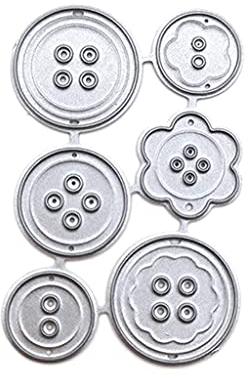 WuLi77 Stanzschablone Metall, Knöpfe Prägeschablonen, Stanzformen Schneiden, Für Scrapbooking, DIY, Papier, Karten, Dekoration Cutting Dies