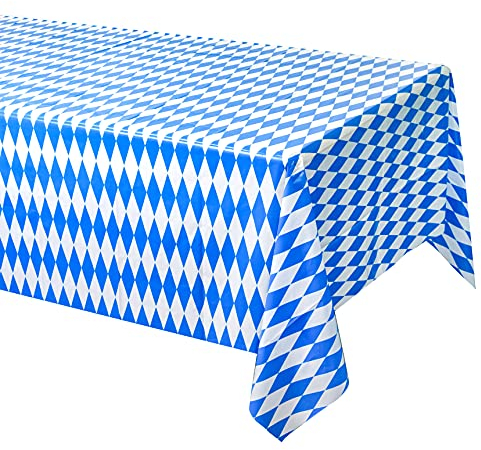 TUPARKA 3 Stück Tischdecken für Oktoberfest Deko Bayrisch Bayrische Deko Oktoberfest Party Dekoration (3)