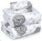 RUVANTI Bettlaken aus 100% Baumwolle, 4-teiliges Bettwäscheset, schwarzes Blumenmuster, volle Größe, weicher, atmungsaktiver Stoff, Tiefe Taschen, 1 Spannbetttuch, 2 Kissenbezüge