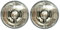 MelTruck® 2x Rund Metall Chrom H4 Scheinwerfer 12V 24V ø144 mm E20 für PKW Oldsmobile Oldtimer