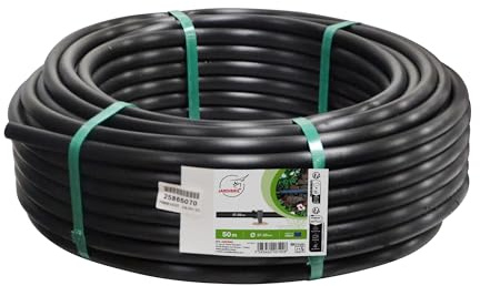 Jardibric - Tuyau Goutte à Goutte Non Incorporé PE BD Ø 17 x 20 mm - Couronne 50 m
