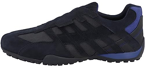 Geox Uomo Snake L Sneaker, Navy/ROYAL, 39 EU