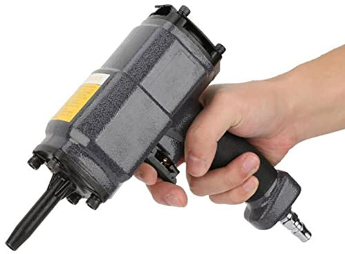 Pistolet pneumatique pour arrache-clou, cloueuse pneumatique 0,4‑0,7mpa 50 mm de longueur maximale Dissolvant d'ongles Agrafeuse pneumatique Ensemble d'extracteurs de clous antidérapants Gun pour décl