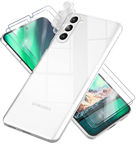 NALIA Transparente Silikonhülle für Samsung Galaxy S23 - Hülle | Micro-Dot Rückseite ohne Wasserflecken, Stoßabsorbierende Ecken, Griffiges TPU-Material, Präzise Tasten, GLAZE