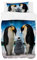 Zomer Bettwäsche Set 135x200 Bettwäsche 2tlg Weich Mikrofaser Bettbezug - 1 Bettdeckenbezug + 1 Kissenbezug 80x80cm mit Pinguinfamilie