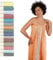 Flora Furora Saunahandtuch Saunatuch Damen + Herren, Hamamtuch groß 100x200 XXL: lang, platzsparend, leicht | Sauna Handtuch, Wellness Spa Tuch (Orange, 100 x 200 cm)