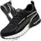 YEKOYIOO Arbeitsschuhe Herren Leicht Sicherheitsschuhe mit Stahlkappe Arbeitsschutzschuhe Stahlkappenschuhe rutschfest Atmungsaktiv Safety Shoes Tarnfarbe Grau 40 EU