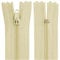 Aerzetix - C63406 - Set di 10 Cerniere Lampo a Spirale N°3 Non separabile 35cm in Nylon - cursore autobloccante in Metallo - Colore Avorio - Abbigliamento Cucito Pantaloni merceria