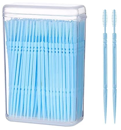 Cepillo Interdental de Silicone - Limpiador y Hilo Dental, 200 Piezas