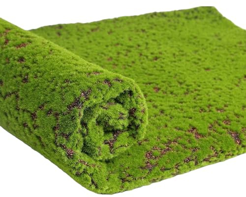 Generico Tappeto Finto Muschio 50x100 cm, Rotolo Prato, Runner Fondo Presepe, Verde Sintetico Effetto Naturale Tappeto per Decorazioni Pareti, Eventi, presepio Natale Varie Dimensioni