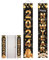Türbanner Happy New Year, Schwarz-Gold, Neujahrstür- -Schild, Banner für Happy New Year Dekorationen 2024 Silvester Party Supplies Home Silvester Dekorationen Fotohintergrund