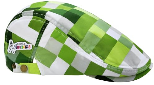 Royal & Awesome Pixel Perfect Golf Caps für Herren UK, Golf Flat Cap, Lustiger Golfhut, Flachkappen für Herren UK, Novelty Golfhut, Golfhüte Herren