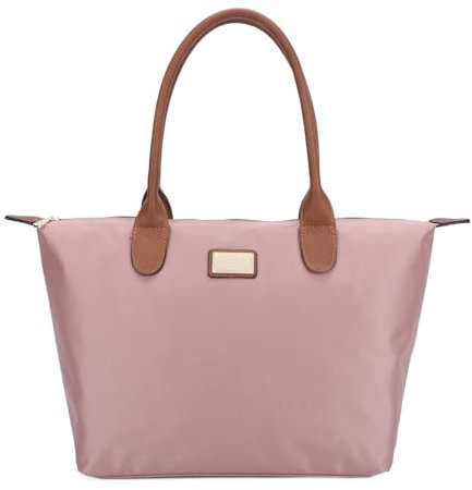 Gallantry Damentasche Shopper | Handtasche - Shopper - Weekend Bag - Strandtasche | Shopper in Lederoptik | Gallantry Paris Damen Hand- und Schultertasche (D.Pink)