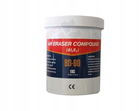 Sabbia corindone per mini pistola sabbiatrice 1 kg di sabbiatura