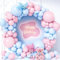 Teselife Arche Ballons Rose et Bleu,119Pièces Kit Guirlande Ballon Pastel Macaron Pink Bleu Garçon Fille Révélation Sexe Baptême Baby Shower Mariage Anniversaire Proposition Bébé Nuptiale Douche Déco