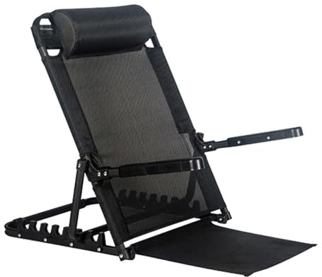 KMQRDZi Rückenstütze Bett Verstellbar (40-90º), Strandmatte Faltbar Mit Rückenlehne, Verstellbare, Bett-Rückenlehne zum Aufsitzen im Bett, Stadionsitze, Strandliegen, tragbare Campingstühle (Schwarz)