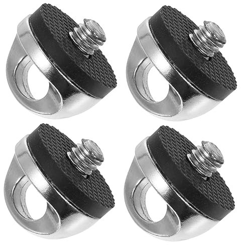 Artibetter 4pcs Camera Screw Camera Strap Screw for Neck Sling Strap Camera Supplies Thread Stand Camera Mount Camera Accessory Camera Accessories Wrist Strap Mounting Screw Aluminum Alloy