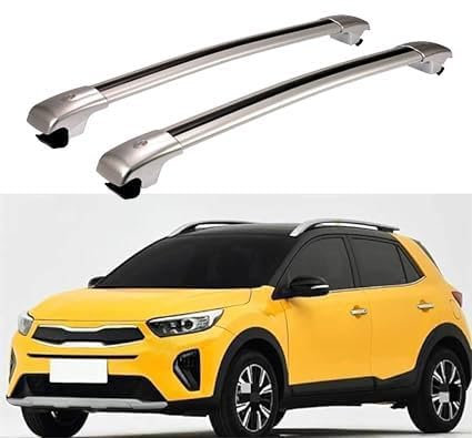 LJWAN Dachgepäckträger Dachträger für Kia Stonic SUV 2017 2018 2019, Zur Befestigung der Dachgepäckträger, Dachreling geeignet, Relingträger sind,B
