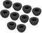 sourcing map 10Pcs Snap Rubber Grommet Plug Mount Dia 8mm ID 5.5mm Narrow Groove Width 2mm Seal Anti-Scratch for Electrical Box Cable Pipes Black