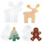 Silikonform Weihnachten, 3 Stück Silikon Gießform Weihnachten, Silikonform Elch, Lebkuchenmann, Weihnachtsbaum Kerzengießform, Silikonformen Gießformen Weihnachten Für Herstellung von Kerzen, Seifen