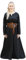 Battle-Merchant – Leichtes Mittelalter Kleid Milla – Wikinger Kleid für Damen – Mittelalter, Kostüm, LARP, Fantasy (XXL, Schwarz)