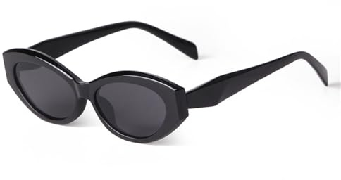 VFDHN Vintage Schildpatt Ovale Sonnenbrille Damen Herren Cat Eye Sonnenbrille,C1,Einheitsgröße