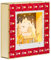 HOMCOM Adventskalender zum Befüllen 24 Schubladen Fächer Weihnachtskalender mit LED-Lichtern Adventskalenderbox Weihnachtsdekoration DIY MDF 34 x 7 x 34 cm Rot