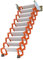 UYHBCNQD Dachbodenleitern An der Wand montierte Dachbodenleiter, zusammenklappbare Dachbodenleiter, Teleskopleiter, robuste, rutschfeste Dachbodentreppe, Heim-Klappleiter Stabilisieren