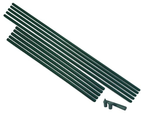 Pflanzstab Ø 16 mm 150 cm - Flexible Rankhilfe für Pflanzen Garten Tomaten | Mitwachsender Pflanzstab als Rankstab für Gurken, Kletterpflanzen und Stauden. Mehrteilig mit Verbindern verlängerbar, robust