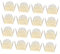 BIUDECO 50 Pièces Plateau De Chocolat Doublure De Ramequin Tasses Bocaditos Plateaux à Muffins Jaune Chocolat De Barres De Chocolat Mini Coupelle De Truffe Gâteau Golden Papier