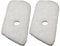 2 filtros de aire for cortacésped Husqvarna 128C, 128CD, 128L, 128R, 128LD, 128LDX y 128DJX. Repuesto for herramienta de jardín 530150253.