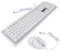 Lurrose Ensemble Clavier Mécanique et Souris de Jeu USB Rétroéclairage Ergonomique pour Gamers Filaire Compatible Pc Accessoires de Jeu Noir