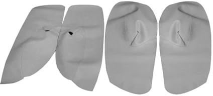 KAXSFE Kompatibel mit Golf 4 MK4 Jetta 1998–2005, manuelle Fenstersteuerung, 4-teilig, Autotürgriff, Armlehnenverkleidung, Mikrofaser-Lederbezug, Dekor(Gray)