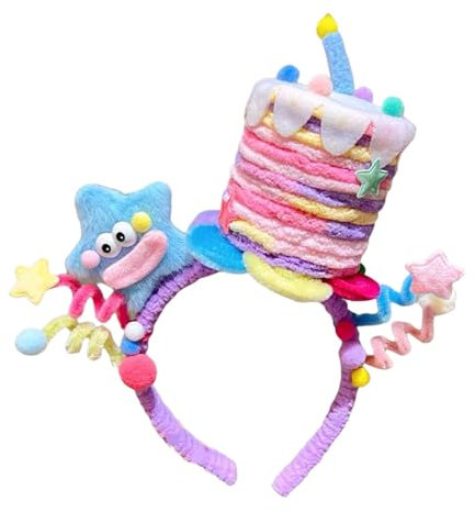 DOSERTY Serre-tête fantaisie avec oreilles d'anniversaire pour enfants, costume pour enfants pour un port confortable, célébration colorée