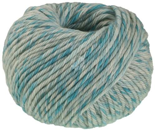 LANA GROSSA Vintage Chunky | Merinoklassiker mit Ton in Ton Farbeffekt | Handstrickgarn aus 100% Schurwolle (Merino) | 50g Wolle zum Stricken & Häkeln | 80m Garn FB 20