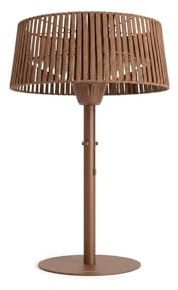 CREATE Radiateur de Patio Compact / Chauffage infrarouge pour Terrasses et Espaces Extérieurs Mokka/Système de Chauffage Rapide à Infrarouge Halogène, Protection Anti-basculement, 1500 W