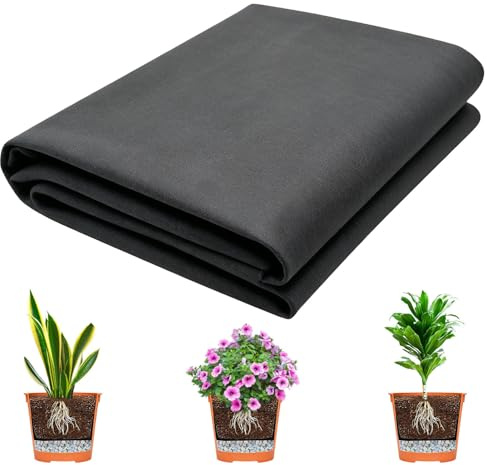 2m x 1m Filtervlies für Pflanztöpfe,Vlies für Blumentöpfe,Pflanzkübel Unkrautvlies Drainagevlies,Trennvlies Drainage,Filtervlies für Blumentöpfe,Drainagevlies für Pflanzkübel Blumenkübel
