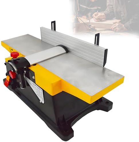 Benchtop Planer Thicknesser, 1800W Heavy Duty Woodworking Tool with Adjustable Cutting Depth for Precision Projects