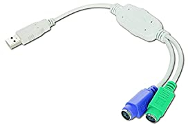 Gembird UAPS12 - Cable conector USB a Dual PS/2 (0.3 m)