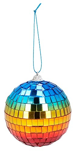 Boland - Discokugeln 6 Stück, glänzend, Durchmesser ca. 8 cm, Disco Fever, Partydekoration, Hängedeko, Dekoration für Partys oder Silvester