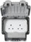 MK Masterseal Plus K56481GRY 13 amp 2-Gang Unswitched Socket