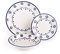 Excelsa Old Cottage - Vajilla, multicolor (blanco/azul), 18 piezas