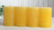 Set: 4X Rustik-Stumpenkerze, 8 x 5 cm Ø, zitronengelb